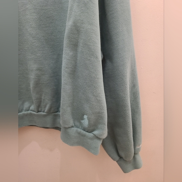 Kuwalla Cotton Crew Sweater - Sage Green - Size M - Picture 3 of 10
